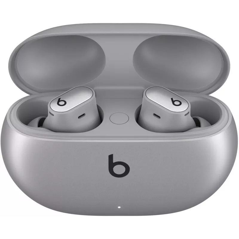 Beats Studio Buds + visiškai belaidės ausinės su triukšmo slopinimu, Cosmic Silver (MT2P3ZM/A)