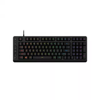 HP HyperX Eve 1800 mechaninė žaidimų klaviatūra - 60% kompaktiška, HyperX Red jungikliai, RGB, 1000 Hz
