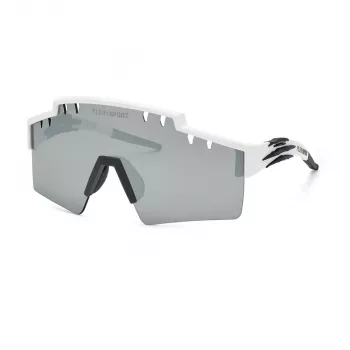 Philipp Plein Sport vyriški akiniai nuo saulės SSP001-9905WW - juodas rėmelis, pilki lęšiai, 99mm