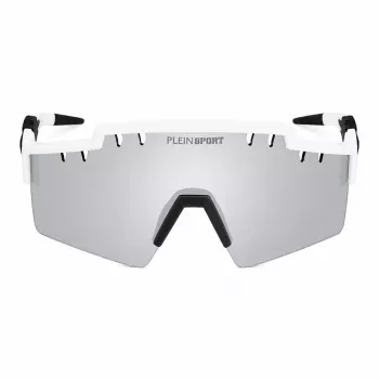 Philipp Plein Sport vyriški akiniai nuo saulės SSP001-9905WW - juodas rėmelis, pilki lęšiai, 99mm