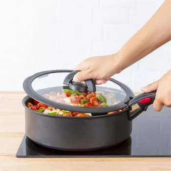 TEFAL Ingenio 16 cm stiklinis dangtis su sulankstoma rankena L9846153