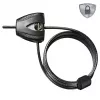 Master Lock Python reguliuojamas kabelio užraktas 8417EURDPRO – 1,8 m pintas plienas, juodas, 2 raktai