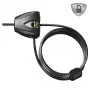Master Lock Python reguliuojamas kabelio užraktas 8417EURDPRO – 1,8 m pintas plienas, juodas, 2 raktai