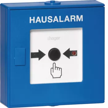 Hager RFM200D belaidis mygtukas aliarmo paleidimui, skirtas Beka signalizacijos sistemai, baltas