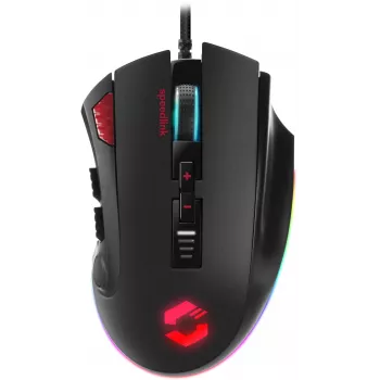 Speedlink Tarios laidinė USB žaidimų pelė, RGB, 24000 DPI (SL-680012-BK)