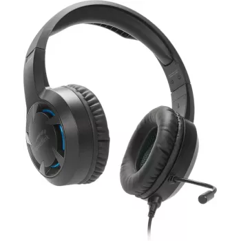 SPEEDLINK SL-450305-BK laidinis ausinių su mikrofonu žaidimams, 30 mm tvarkyklės, USB-A, 1,8 m laidas, juodos spalvos