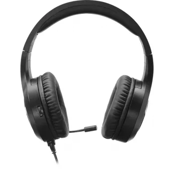 SPEEDLINK SL-450305-BK laidinis ausinių su mikrofonu žaidimams, 30 mm tvarkyklės, USB-A, 1,8 m laidas, juodos spalvos