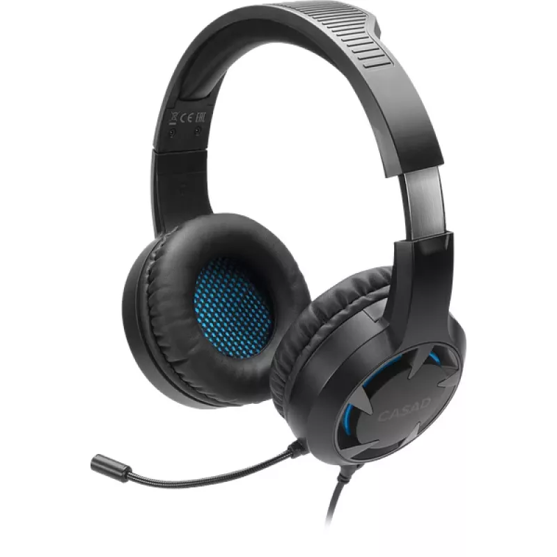 SPEEDLINK SL-450305-BK laidinis ausinių su mikrofonu žaidimams, 30 mm tvarkyklės, USB-A, 1,8 m laidas, juodos spalvos