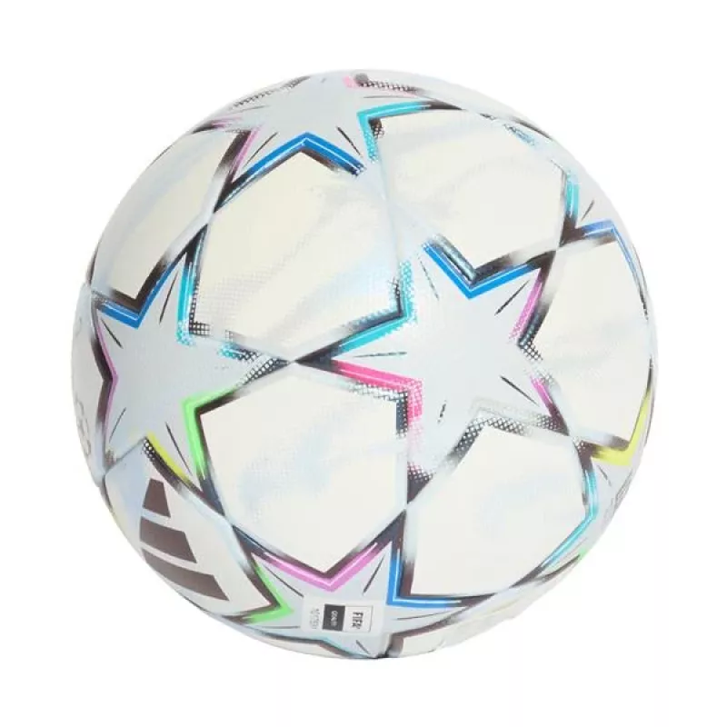adidas UCL League 26/27 League Stage Box futbolo kamuolys, 5 dydis, baltas-mėlynas-rožinis-žalias KE9771