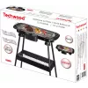 Techwood TBQ-836P elektrinis kepsninės grilis su trikojž stovu, 2000W, 36,5 cm chromuota grotelė, juoda