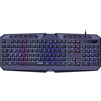 Speedlink Ludicium RGB Rainbow klaviatūra, JAV išdėstymas (SL-670004-BK-US)