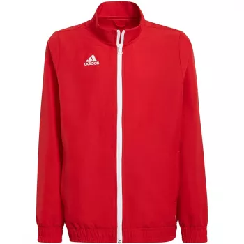 adidas Entrada 22 prezentacinė striukė raudona H57540 (152 cm) – jaunimo futbolo striukė