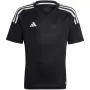 adidas Tiro 23 Competition Match vaikiški marškinėliai - juodi (164 cm)