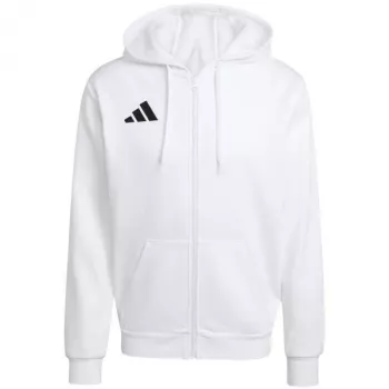 adidas Entrada 26 pilnai užtraukiamas vyriškas gobtuvas baltas KF5943 XL