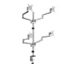 Logilink Quad Monitor laikiklis, 17-32 col., aliuminis, sidabrinis