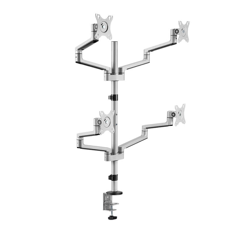 Logilink Quad Monitor laikiklis, 17-32 col., aliuminis, sidabrinis
