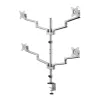 Logilink Quad Monitor laikiklis, 17-32 col., aliuminis, sidabrinis