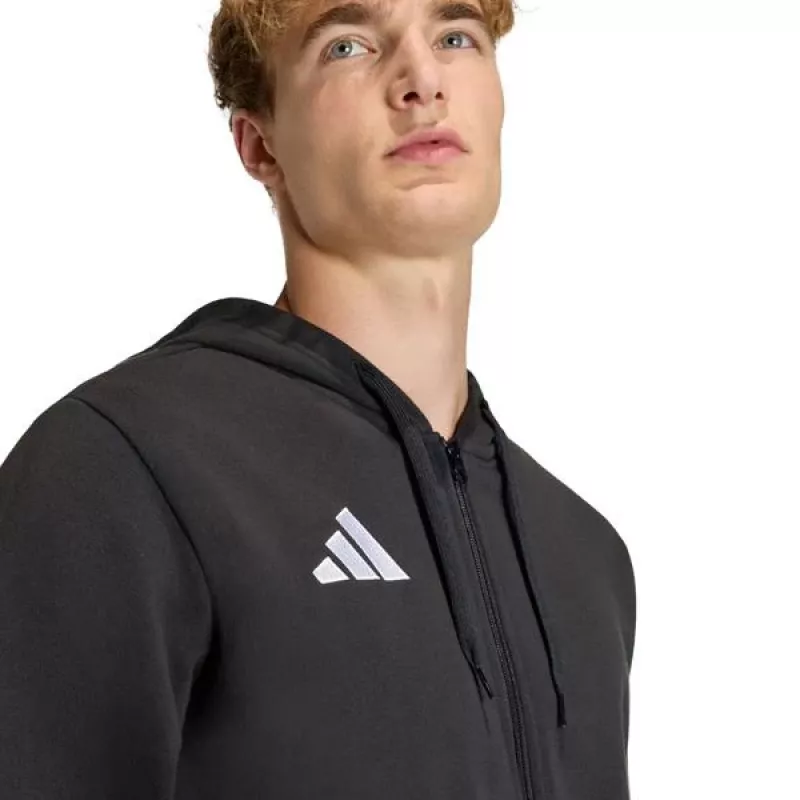 adidas Entrada 26 vyriškas gobtuvas su užtrauktuku, juodas, 2XL KF5945