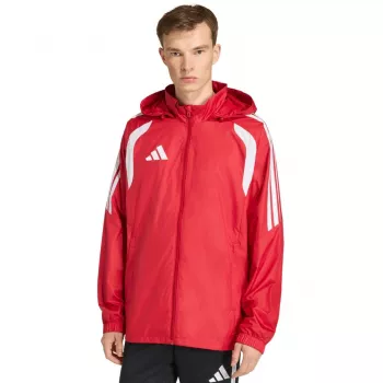 adidas Tiro 26 League vėjo striukė vyrams, ryškiai raudona (JY9731, L dydis)