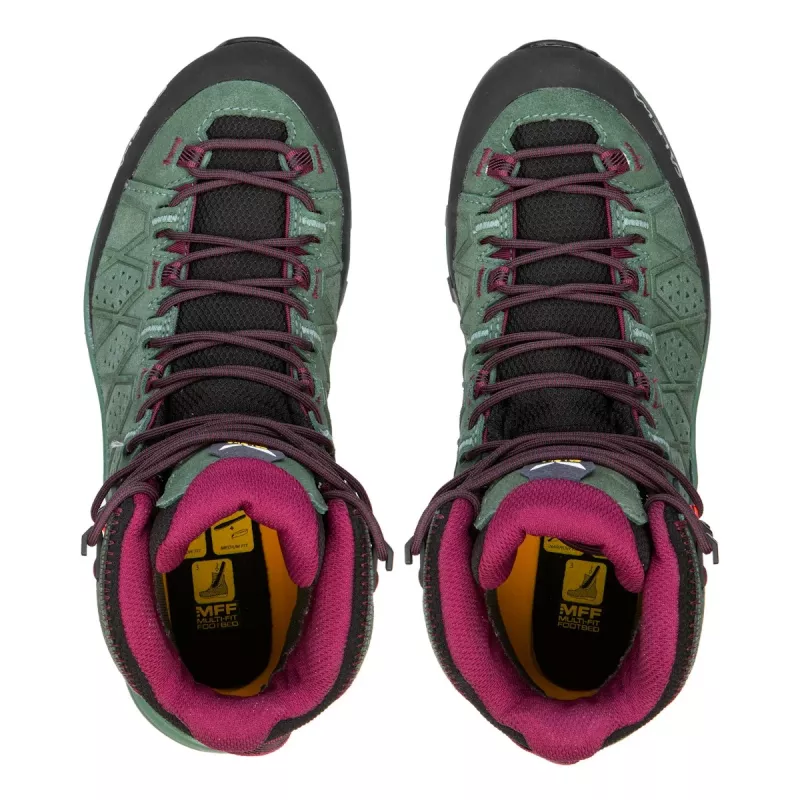 SALEWA Alp Trainer 2 Mid GTX moteriški žygio batai – Duck Green/Rhododendron – UK 7 (EU 40.5)