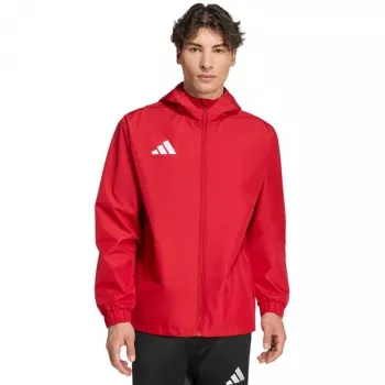 adidas Entrada 26 All Weather vyriška striukė raudona JZ9100 dydis S