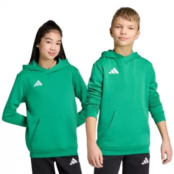 adidas Entrada 26 vaikiškas džemperis su gobtuvu JZ6563 Team Green 152 cm