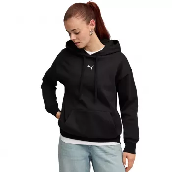 Puma moteriškas ESS Centered Cat Logo laisvo kirpimo gobtuvas, juodas, L dydis