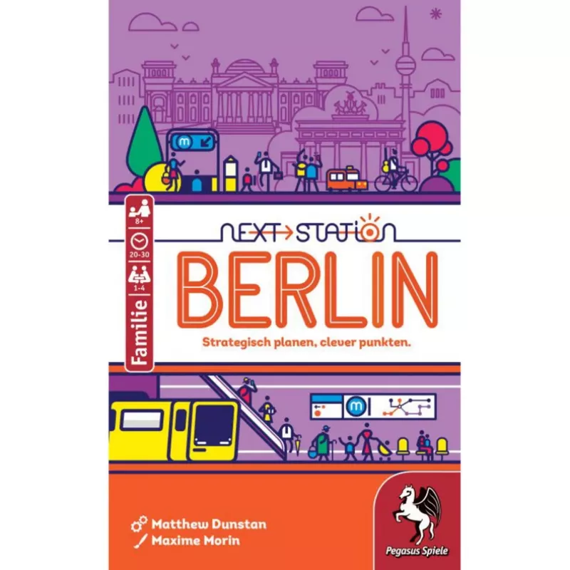 PEGASUS Next Station Berlin – kauliukų ir rašymo stalo žaidimas (vokiečių kalba)