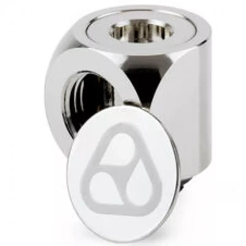 Thermal Grizzly DeltaMate Rotary Fitting 90° G1/4 colio blizgus nikelis – 6 vnt. komplektas
