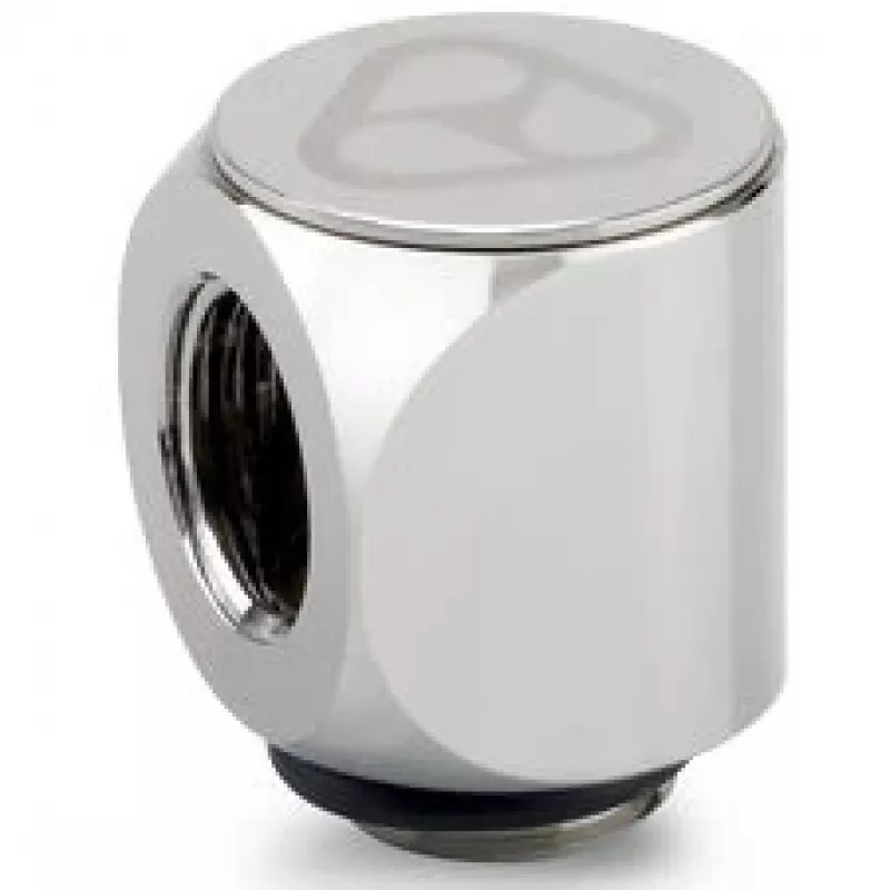 Thermal Grizzly DeltaMate Rotary Fitting 90° G1/4 colio blizgus nikelis – 6 vnt. komplektas