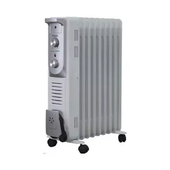 FAKIR OR-09 2000W alyvos radiatorius su 9 sekcijomis, 3 šildymo režimai, pilkas