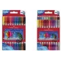 Faber-Castell Glitter dvipusiai žymekliai, 20 vnt. komplektas su plačiu ir plonu antgaliais (3-5 mm / 1 mm), išplaunami - 151108