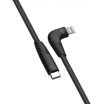 Silicon Power Boost Link Nylon LK50CL USB-C į Lightning kabelis, 1 m, pilkas