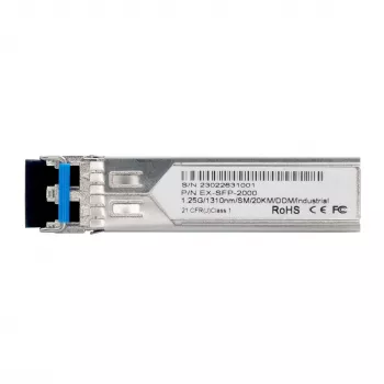 EXSYS EX-SFP-2000 SFP siųstuvas-imtuvas LC vienmodis duplex 20km - 1.25 Gbps