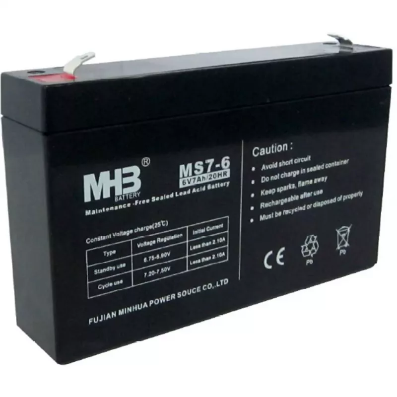 PowerWalker MHB MS7-6 12V 7Ah VRLA baterija UPS sistemoms