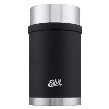 Esbit Sculptor maisto termosas 1000 ml juodas, vakuuminė izoliacija, nerūdijančio plieno indas maistui