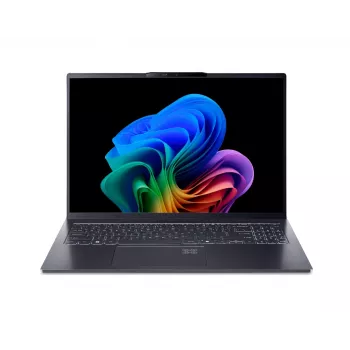 Acer Swift Go 16 AI 16 colių OLED 3.2K 120Hz nešiojamasis kompiuteris - Intel Core Ultra 5 125H, 32GB LPDDR5X, 1TB SSD, Wi-Fi 6E, sidabrinis