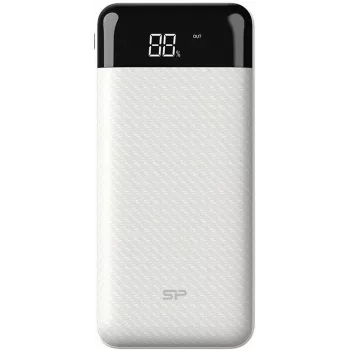 Silicon Power GP28 10000 mAh išorinis akumuliatorius, baltas (SP10KMAPBKGP280W)