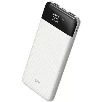 Silicon Power GP28 10000 mAh išorinis akumuliatorius, baltas (SP10KMAPBKGP280W)