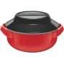 Milton Microwow 1000 termo indas, 0.82 L, raudonas (MT-6491-P)