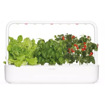 Click & Grow Smart Garden 9 LED apšvietimo sodo įrenginys - 9 augalų talpos, savaiminis laistymas, baltas