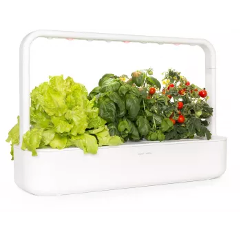 Click & Grow Smart Garden 9 LED apšvietimo sodo įrenginys - 9 augalų talpos, savaiminis laistymas, baltas