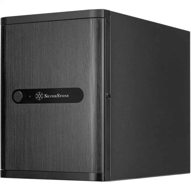 SilverStone Technology SST-CS240 juodos spalvos Mini-ITX NAS korpusas su 4 karštai keičiamais lizdais