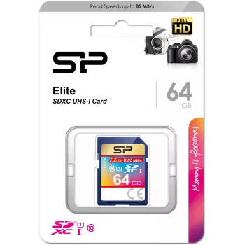 Silicon Power 64GB SDXC UHS-I U1 V10 atminties kortelė