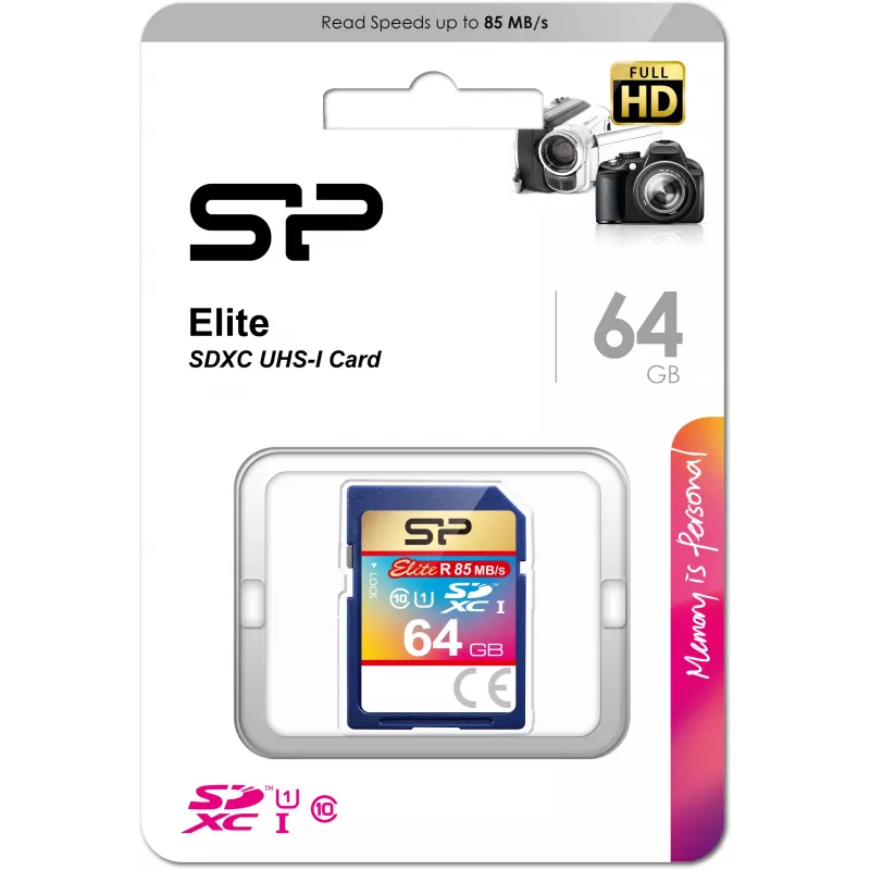 Silicon Power 64GB SDXC UHS-I U1 V10 atminties kortelė