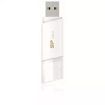 Silicon Power Blaze B06 32GB USB 3.2 Gen 1 atmintukas, ištraukiamas, baltas