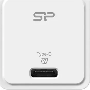 Silicon Power QM12 20W USB-C PD greitasis įkroviklis, baltas (SP20WASYQM121PCW)