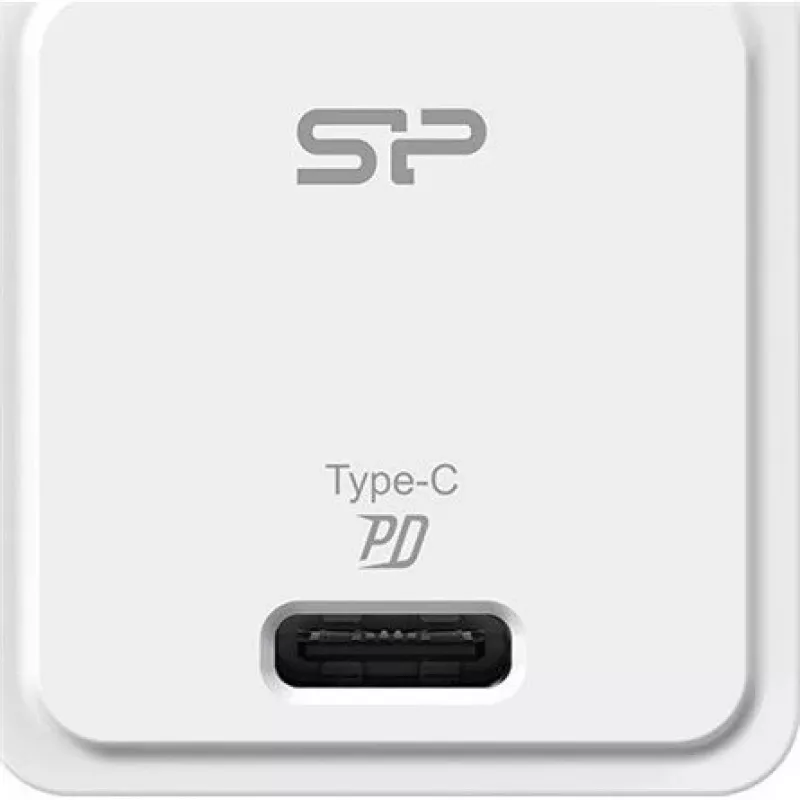 Silicon Power QM12 20W USB-C PD greitasis įkroviklis, baltas (SP20WASYQM121PCW)