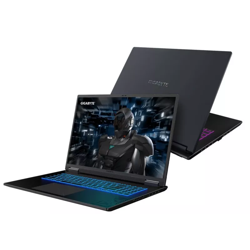 Gigabyte Gaming A18 PRO DYJG3EEBC4SH 18 colių žaidimų nešiojamasis kompiuteris su Intel Core 7 240H, 32GB RAM, 1TB SSD, GeForce RTX 5080, Windows 11 Home