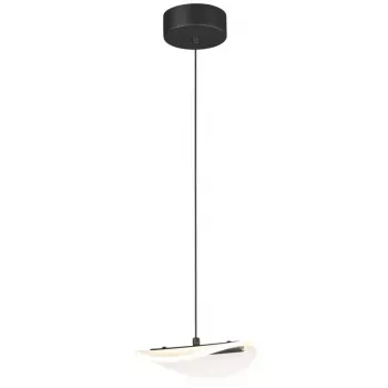 Milali pakabinamas šviestuvas 19 cm juodas E27 metalas